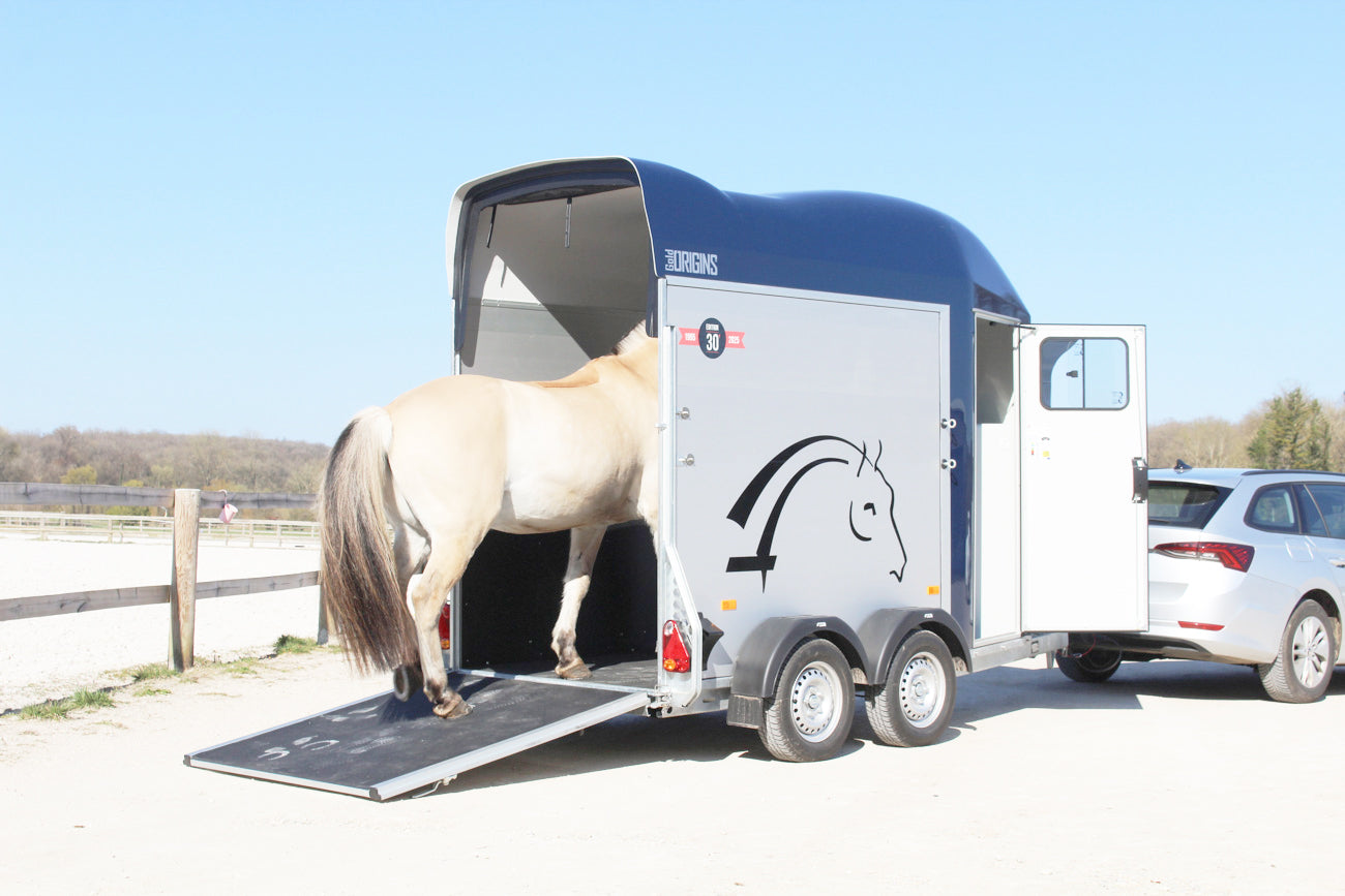 Rimorchio Van per 1 Cavallo Gold One Origins
